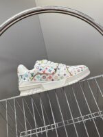 Louis Vuitton Trainer Sneaker White Multicolor Monogram 1AHEKG