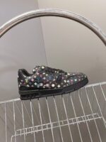 Louis Vuitton Trainer Sneaker Black Multicolor Monogram 1AHEKZ