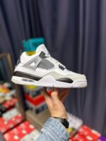Air Jordan 4 Retro Military Black White Shoes