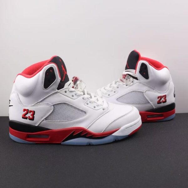 Air Jordan 5 Retro White Red HQ7978-101