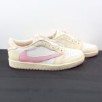 Travis Scott x Air Jordan 1 Low OG Muslin Shy Pink IQ7604-100