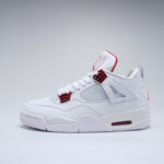 Air Jordan 4 Retro Metallic Red White Shoes