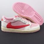 Travis Scott x Air Jordan 1 Low OG Shy Pink Tropical Pink IQ7604-101
