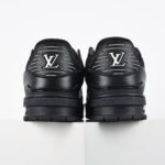 Louis Vuitton Trainer Sneaker Black Monogram 1AAREW