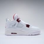 Air Jordan 4 Retro Metallic Red White Shoes