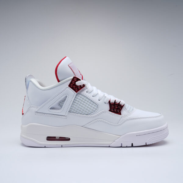 Air Jordan 4 Retro Metallic Red White Shoes
