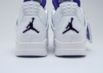 Air Jordan 4 Retro Metallic Purple White Shoes