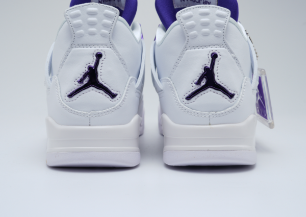 Air Jordan 4 Retro Metallic Purple White Shoes