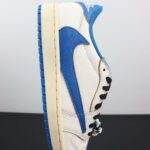 Fragment x Travis Scott x Air Jordan 1 Low OG Sail Military Blue DM7866-104