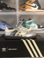 Wales Bonner x adidas Samba Metallic Silver Gum Sneakers