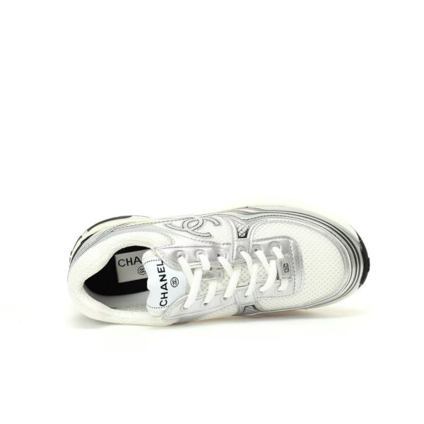 Chanel Runner Sneaker Silver White G39792 Y56368 K5451