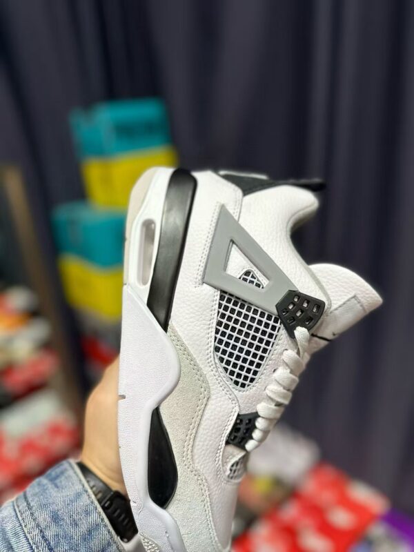 Air Jordan 4 Retro Military Black White Shoes