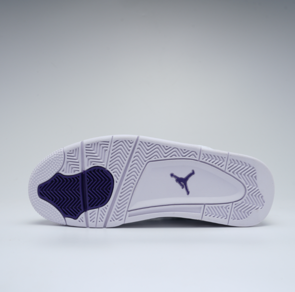 Air Jordan 4 Retro Metallic Purple White Shoes