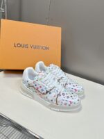 Louis Vuitton Trainer Sneaker White Multicolor Monogram 1AHEKG