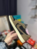 Air Jordan 1 Low Travis Scott Dark Mocha Brown Black Shoes