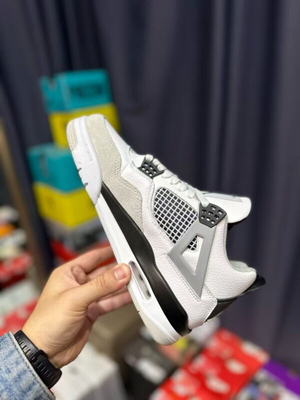 Air Jordan 4 Retro Military Black White Shoes