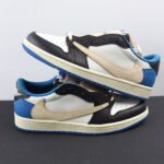 Air Jordan 1 Low Travis Scott Fragment White Blue Black Top Version