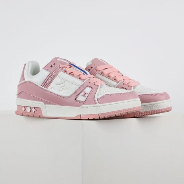 Louis Vuitton Trainer Sneaker Pink White 1AA6W5