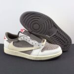 Air Jordan 1 Low Travis Scott Reverse Mocha White Brown Top Version
