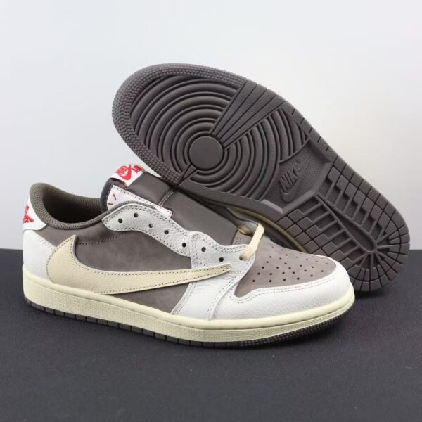 Air Jordan 1 Low Travis Scott Reverse Mocha White Brown Top Version