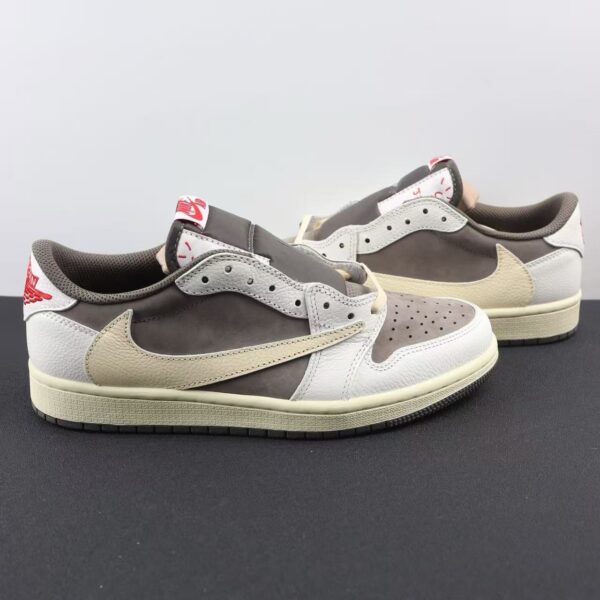 Air Jordan 1 Low Travis Scott Reverse Mocha White Brown Top Version