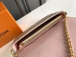 Louis Vuitton 3-in-1 Card Holder White Check Pink
