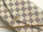 Louis Vuitton 3-in-1 Card Holder White Check Pink