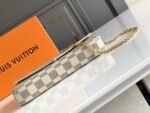 Louis Vuitton 3-in-1 Card Holder White Check Pink