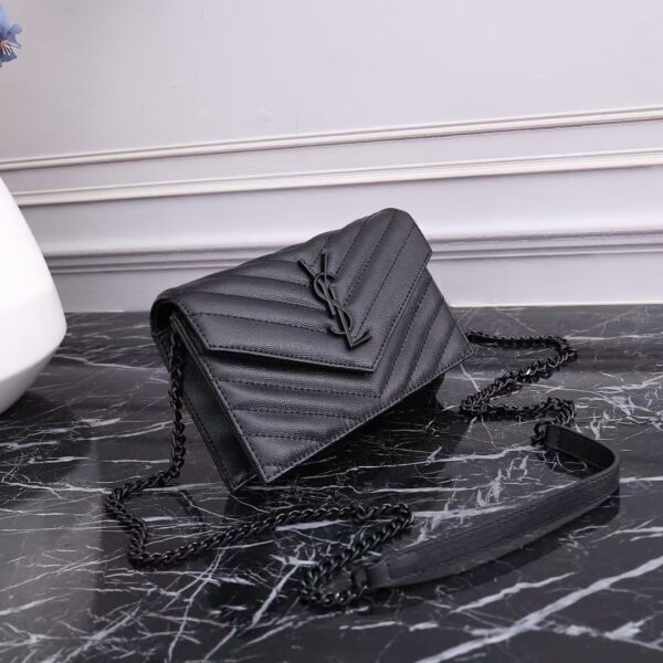 YSL Envelope Bag Black