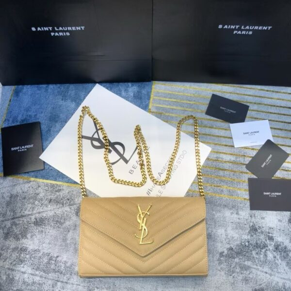 YSL Envelope Bag Khaki