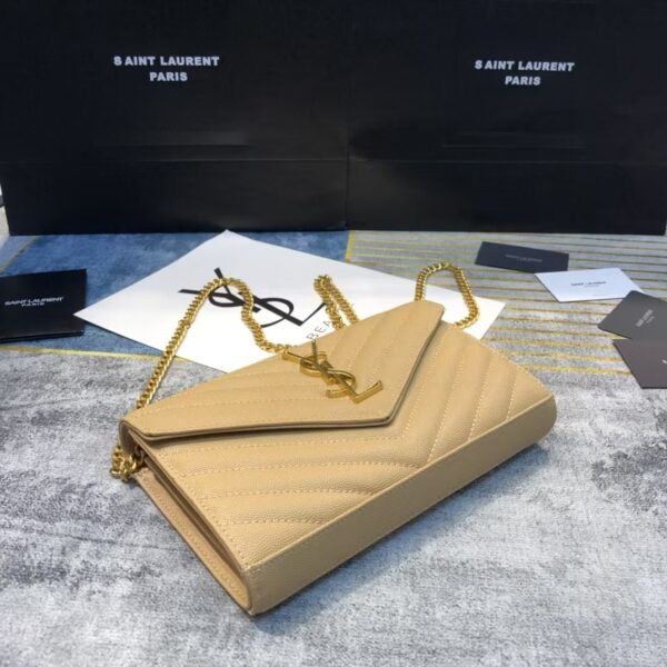 YSL Envelope Bag Khaki