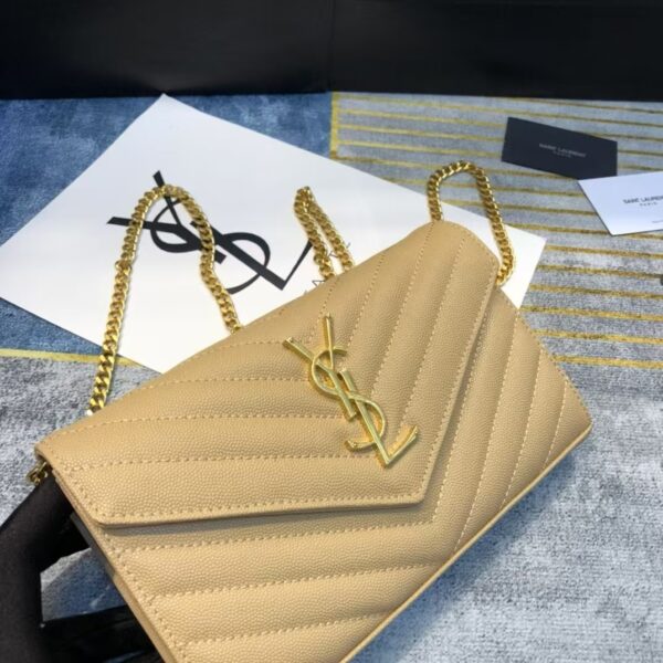 YSL Envelope Bag Khaki