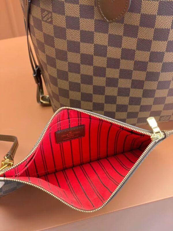 Louis Vuitton Shopping Bag Brown Check