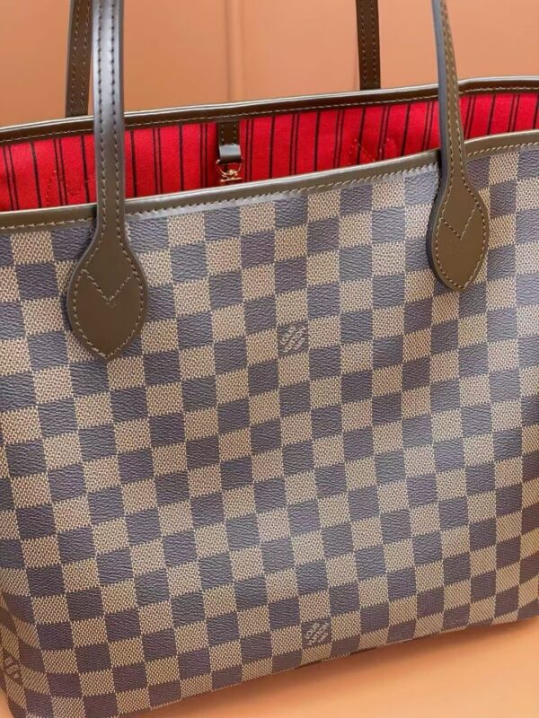 Louis Vuitton Shopping Bag Brown Check