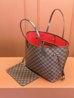 Louis Vuitton Shopping Bag Brown Check