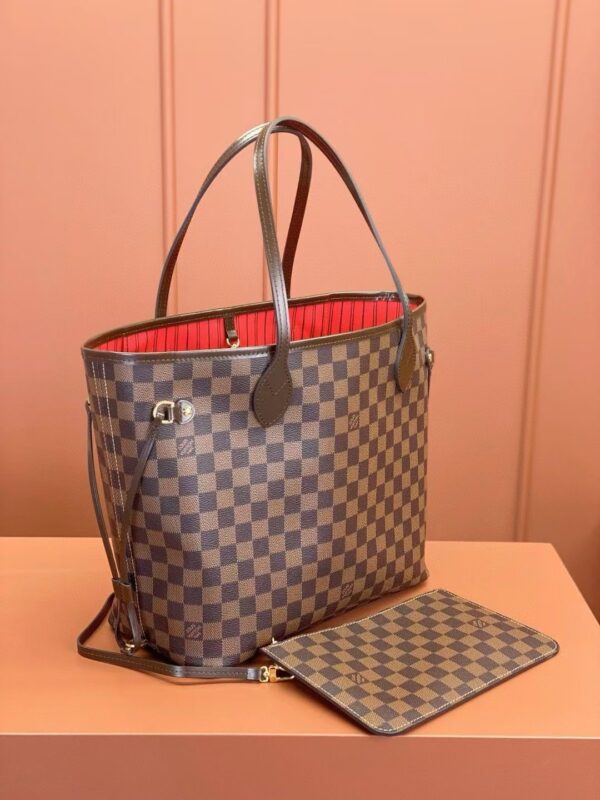 Louis Vuitton Shopping Bag Brown Check