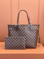 Louis Vuitton Shopping Bag Brown Check