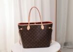 Louis Vuitton Shopping Bag White Leather Red