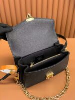 Louis Vuitton Embossed Messenger Bag Black Embossed Messenger