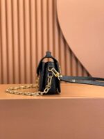 Louis Vuitton Embossed Messenger Bag Black Embossed Messenger