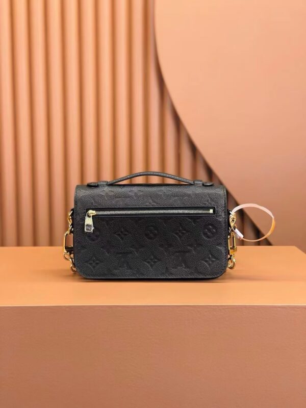 Louis Vuitton Embossed Messenger Bag Black Embossed Messenger