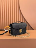 Louis Vuitton Embossed Messenger Bag Black Embossed Messenger