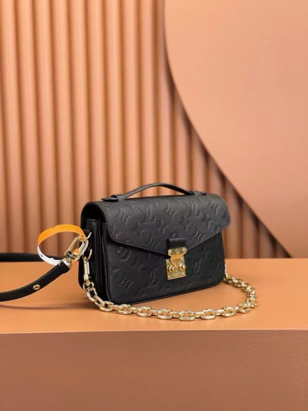 Louis Vuitton Embossed Messenger Bag Black Embossed Messenger