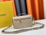 Louis Vuitton Embossed Messenger Bag Khaki Embossed Messenger