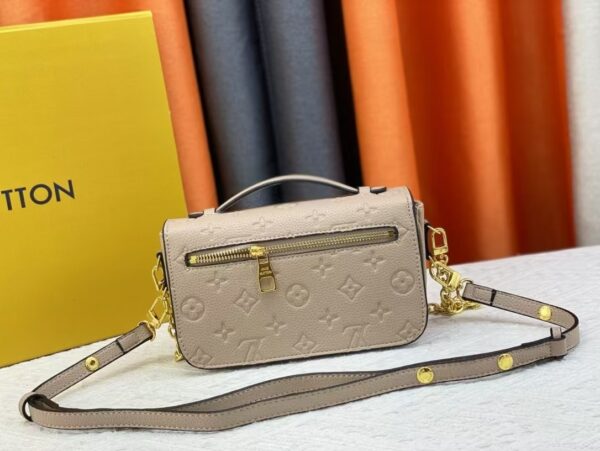 Louis Vuitton Embossed Messenger Bag Khaki Embossed Messenger