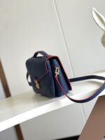 Louis Vuitton Embossed Messenger Bag Blue Messenger