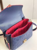 Louis Vuitton Embossed Messenger Bag Blue Messenger