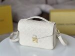 Louis Vuitton Embossed Messenger Bag White Messenger