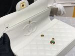 Chanel Classic Flap Bag White Gold