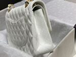 Chanel Classic Flap Bag White Gold